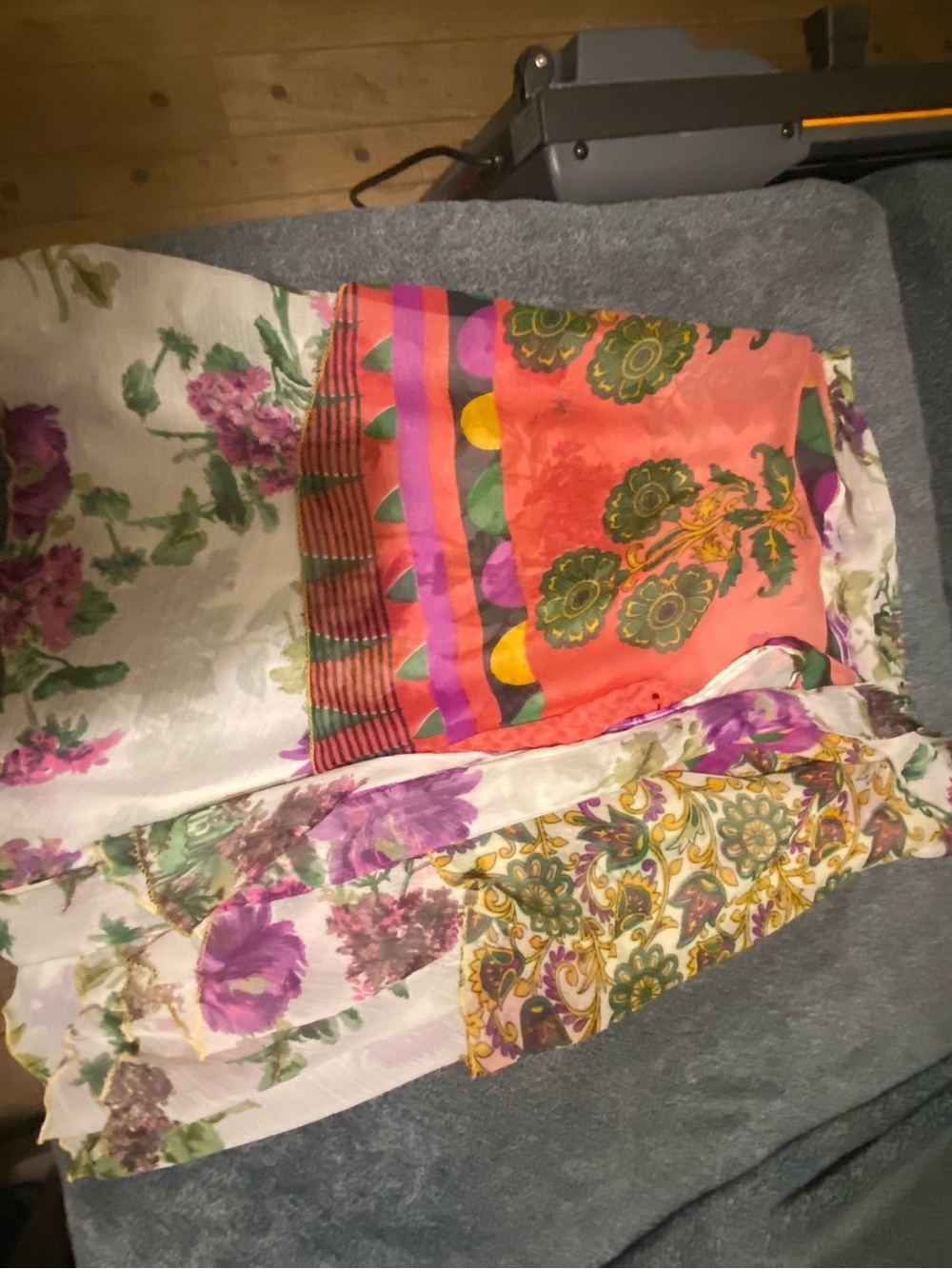 Floral Mixed-Print Maxi Skirt - Multicolor